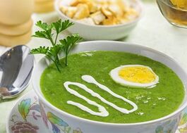 zupa-krem na diecie białkowej